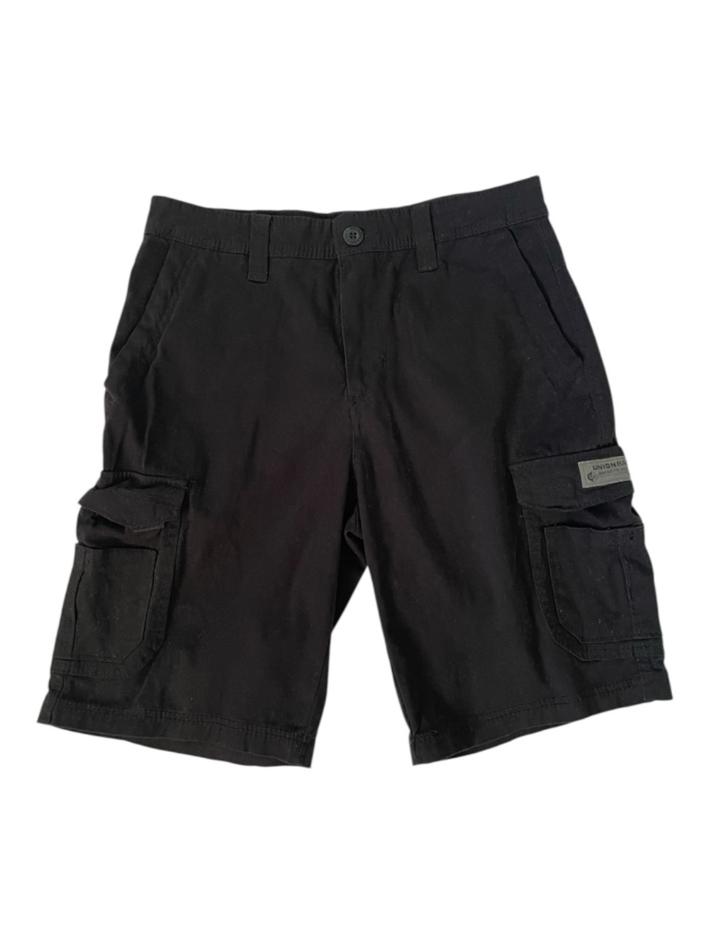 UNIONBAY Black Men's Cargo Shorts - Utility Pockets size 32”